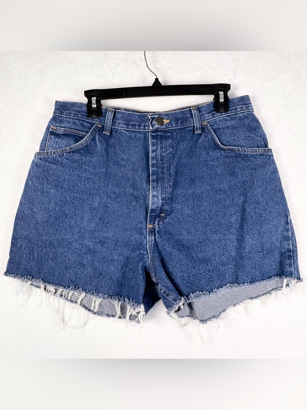 90s Vintage Gitano High Rise Cutoff Denim Shorts Raw Hem 12
